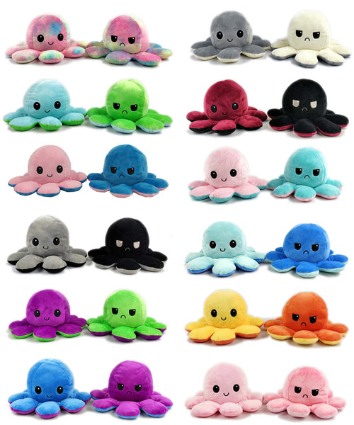 Reversible Flip Octopus Stuffed Plush Toy | Harrison's General