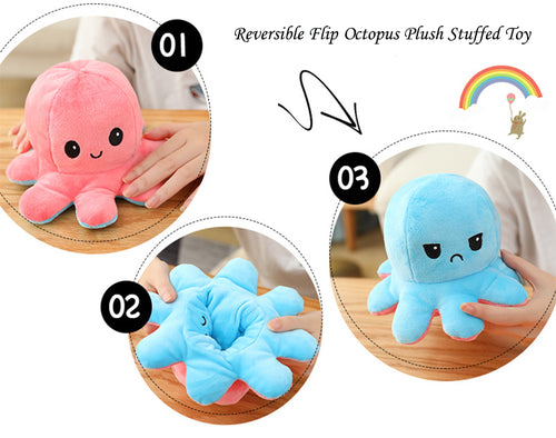 Reversible Flip Octopus Stuffed Plush Toy | Harrison's General