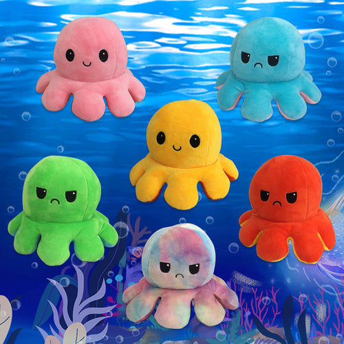 Reversible Flip Octopus Stuffed Plush Toy | Harrison's General