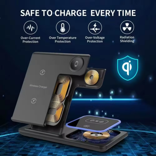 3-in-1 Foldable Fast Wireless Charging Station 15W Qi | Harrison's General