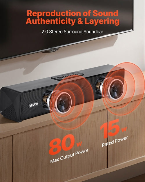Sound Bar for Smart TV & 2.0 Channel Compact Soundbar | Harrison’s General