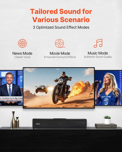 Sound Bar for Smart TV & 2.0 Channel Compact Soundbar | Harrison’s General